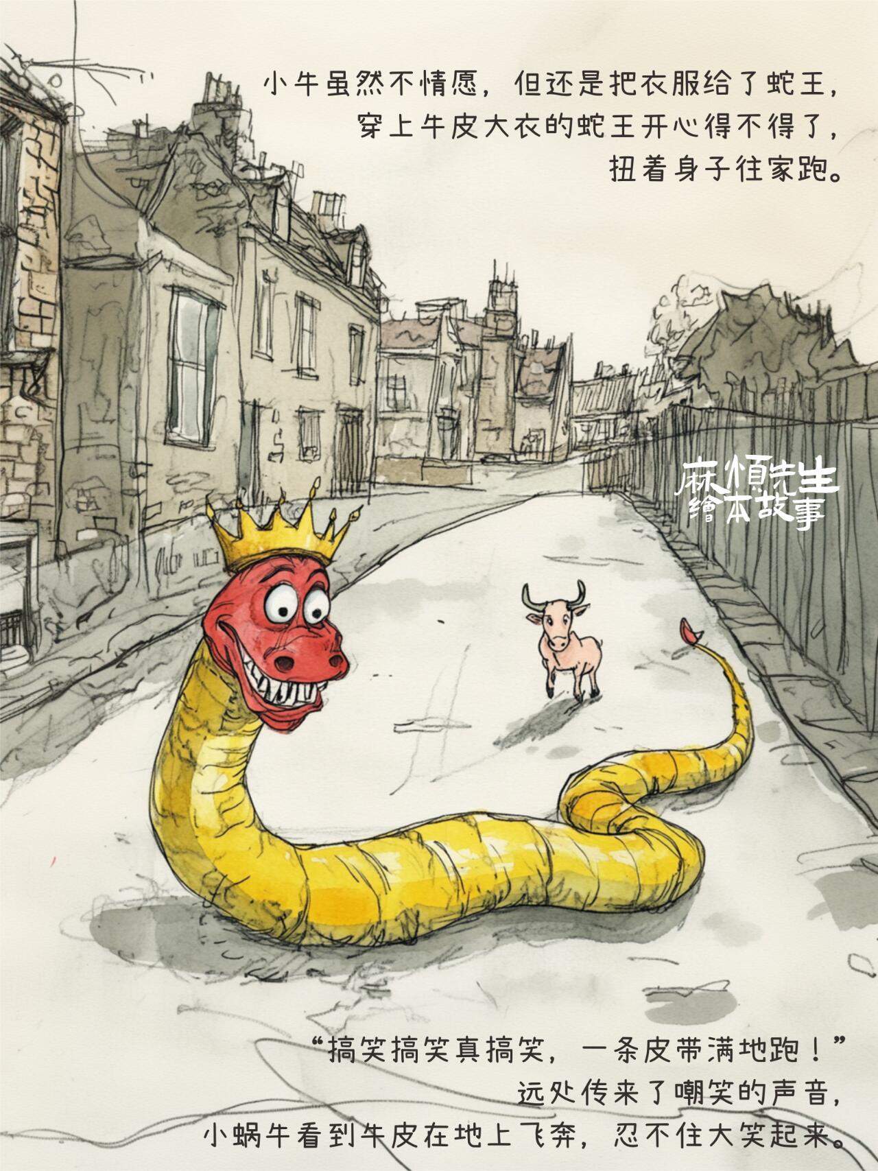 绘本故事101｜蛇王的新衣【蛇年绘本】 第 12 张参考图