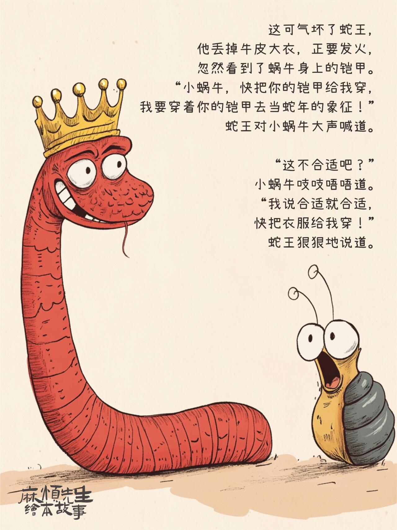 绘本故事101｜蛇王的新衣【蛇年绘本】 第 13 张参考图