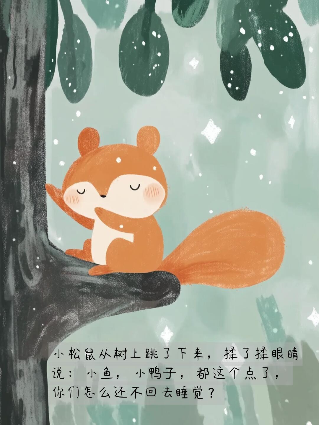睡前故事|绘本故事|按时睡觉的小鸭子 第 6 张参考图