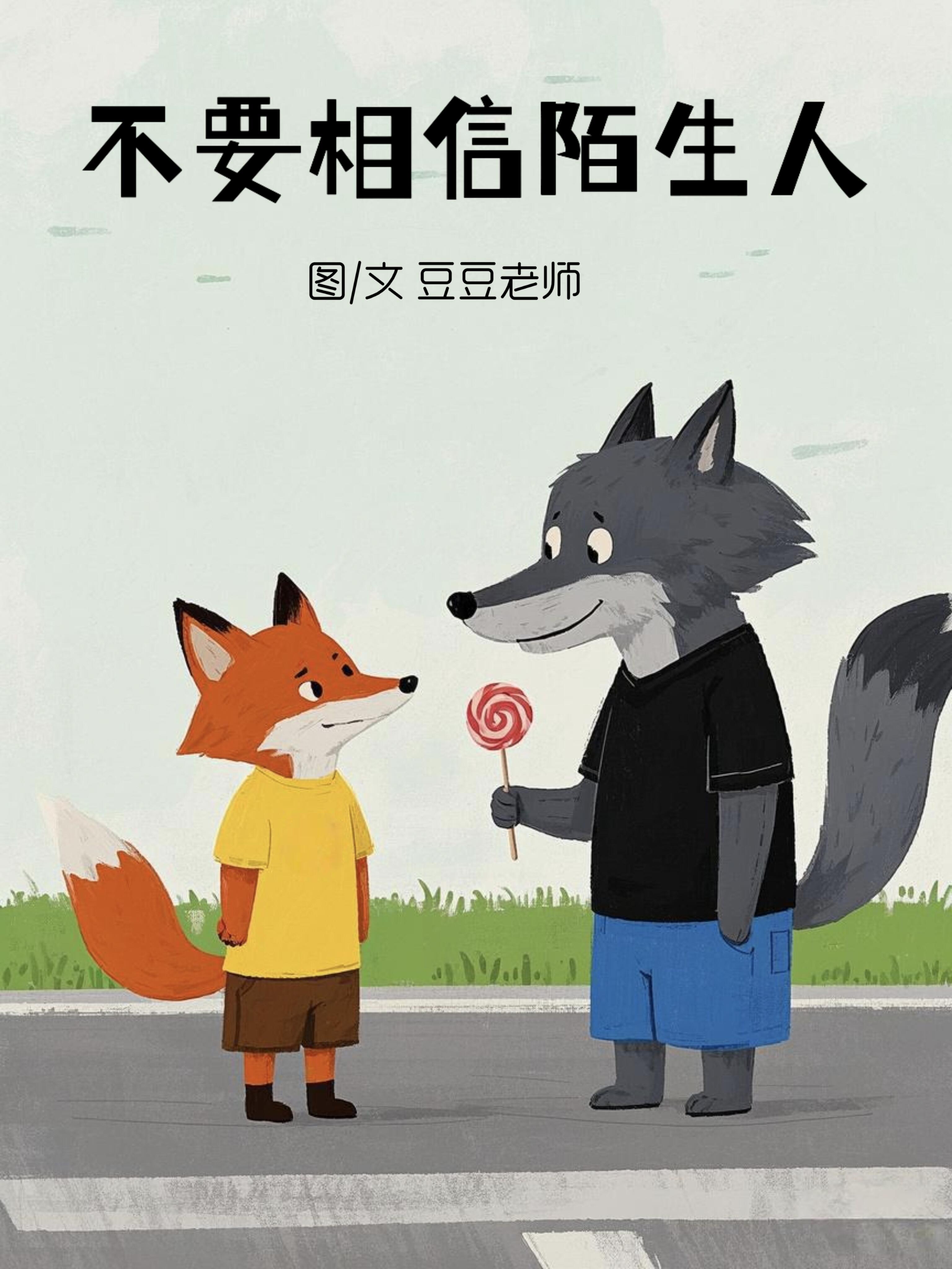 原创绘本‖《不要相信陌生人》 第 1 张参考图