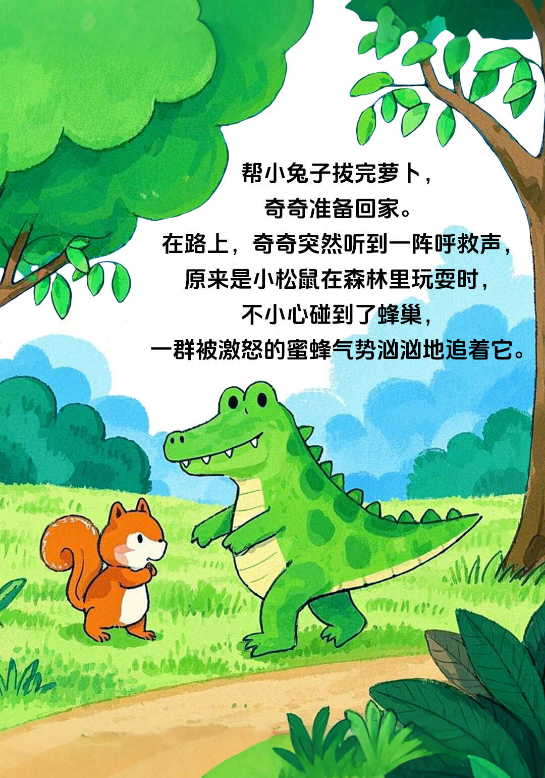 儿童绘本:《勇敢的小鳄鱼》 第 6 张参考图