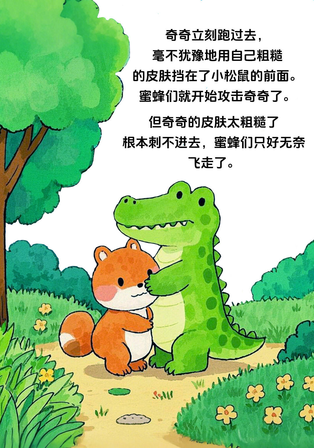 儿童绘本:《勇敢的小鳄鱼》 第 7 张参考图