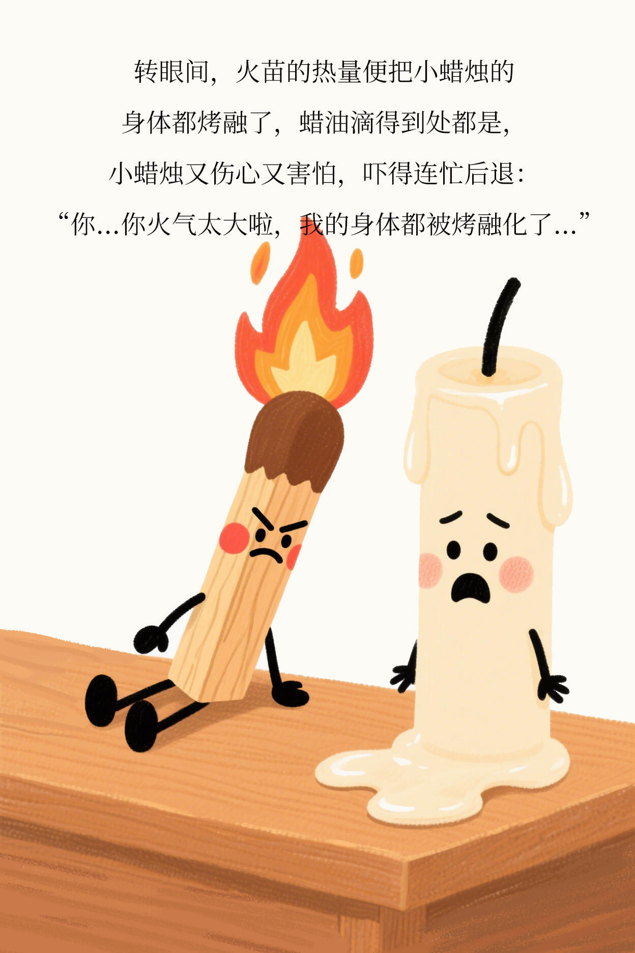 儿童情绪管理丨绘本故事《暴躁的小火柴》 第 5 张参考图
