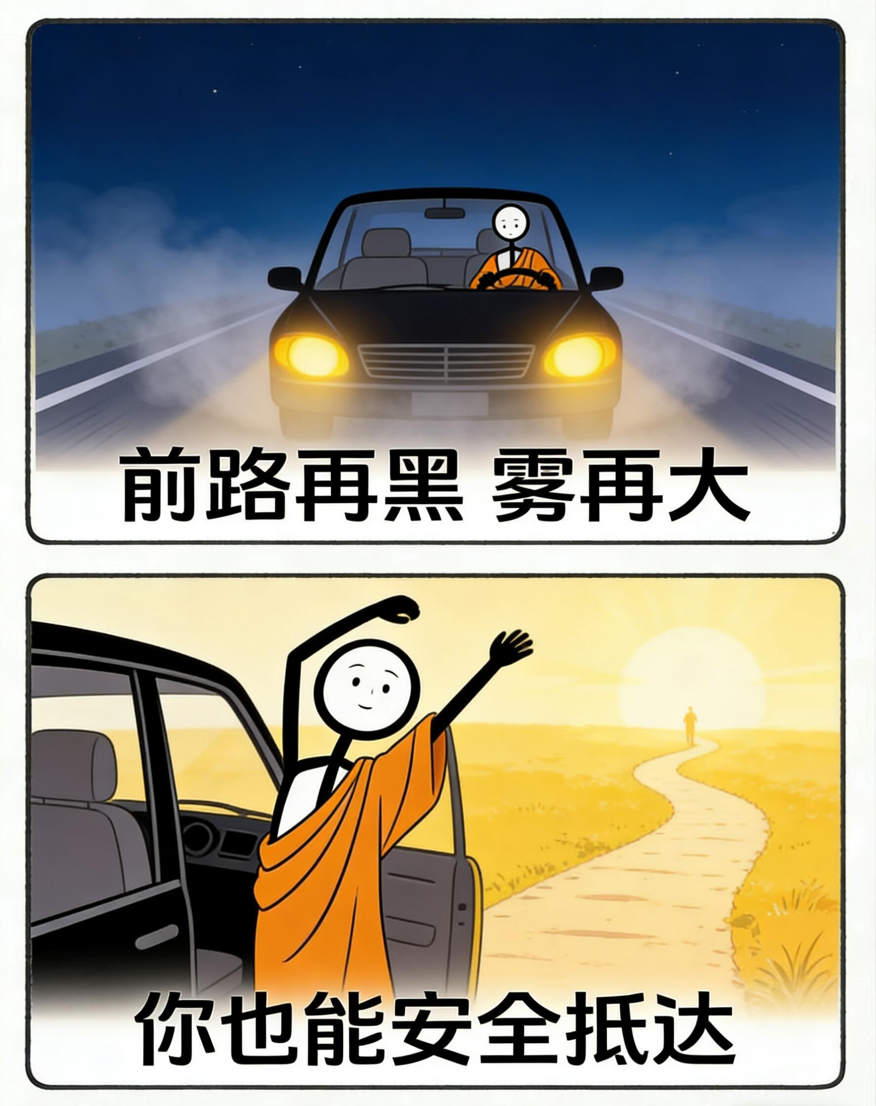 很喜欢的一段话“车灯只能照亮五十米……” 第 10 张参考图
