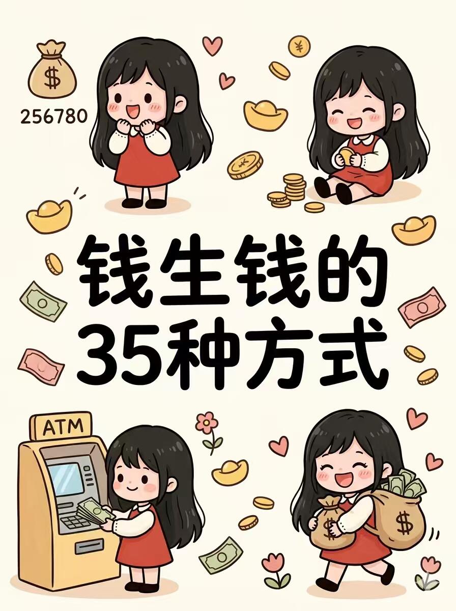 🔥 一图看懂 | 钱生钱的35种方式 第 1 张参考图